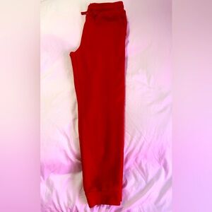 Tel Gear Ultra Soft Fleece Joggers, Color-Red, Size- L(14/16)